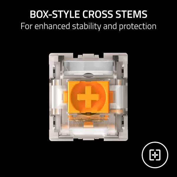 Razer Mechanical Switches Replacement Pack for Gaming Keyboard Gen3 Green Clicky Switches  19mm Actuation Point at 50g  Transparent Housing  3 Pin  BoxStyle Cross Stem  36 pcsOrange Switches  Silent Tactile