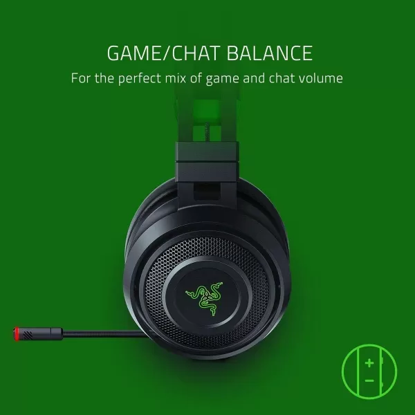 Razer Nari Ultimate Wireless 71 Surround Sound Gaming Headset HyperSense Haptic Feedback  AutoAdjust Headband  Retractable Mic  for Xbox Series X ampamp S Xbox One  BlackGreenNari Ultimate for Xbox One