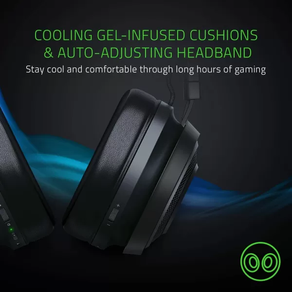 Razer Nari Ultimate Wireless 71 Surround Sound Gaming Headset HyperSense Haptic Feedback  AutoAdjust Headband  Retractable Mic  for Xbox Series X ampamp S Xbox One  BlackGreenNari Ultimate