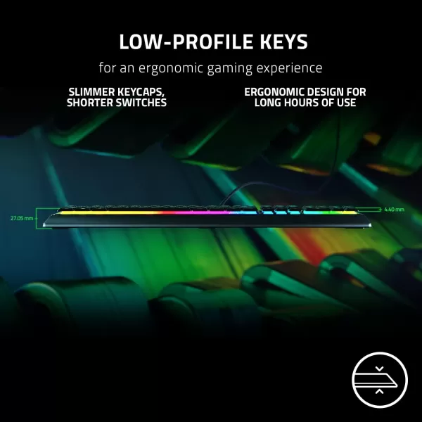 Razer Ornata V3 TKL Gaming Keyboard Low Profile Keys  Mecha Membrane Switches  UV Coated Keycaps  Backlit Media Keys  8 Zone RGB Lighting  Spill Resistant  Magnetic Wrist Wrest  Snap TapBlack
