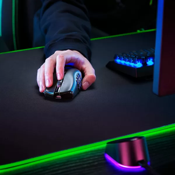 Razer Wireless Charging Puck for Basilisk V3 Pro Gaming Mouse Magnetic Wireless Charging  Compatible with Qi Charging Devices  Mouse and Mouse Dock Sold Separately