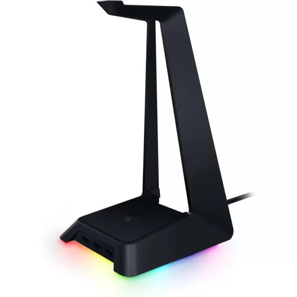 Base Station V2 Chroma Headphone Headset Stand Holder Chroma RGB Lighting  Taller Stand ampamp Antislip Ledge  USB Charging Ports  AntiSlip Rubber Base  35mm Port  Builtin DAC  Quartz PinkClassic Black