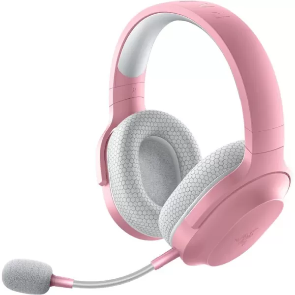 Razer Barracuda X Wireless MultiPlatform Gaming and Mobile Headset 2021 Model 250g Ergonomic Design  Detachable HyperClear Mic  20 Hr Battery  Compatible wPC PS5 Switch ampamp Android  BlackQuartz Pink