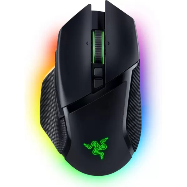 Razer Basilisk V3 Pro Customizable Wireless Gaming Mouse Fast Optical Switches Gen3  HyperScroll Tilt Wheel  Chroma RGB  11 Programmable Buttons  Focus Pro 30K Optical Sensor  WhiteClassic Black