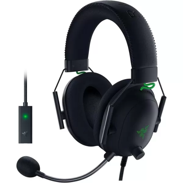 Razer BlackShark V2 Gaming Headset THX 71 Spatial Surround Sound  50mm Drivers  Detachable Mic  for PC PS4 PS5 Switch Xbox One Xbox Series XS  35mm Audio Jack ampamp USB DAC  Black
