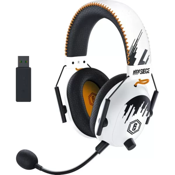 Razer BlackShark V2 Pro Wireless Gaming Headset THX 71 Spatial Surround Sound  50mm Drivers  Detachable Mic  for PC PS5 PS4 Switch WhiteSix Siege