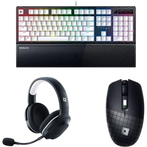 Razer BlackWidow V3 Mechanical Gaming Keyboard Green Mechanical Switches  Tactile ampamp Clicky  Chroma RGB Lighting  UVCoated ABS Keycaps  Programmable Macros  Roblox EditionRoblox Editon