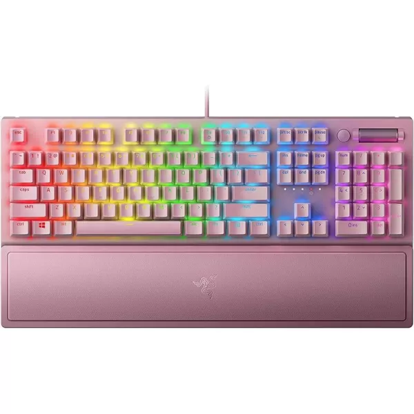 Razer BlackWidow V3 Mechanical Gaming Keyboard Green Mechanical Switches  Tactile ampamp Clicky  Chroma RGB Lighting  UVCoated ABS Keycaps  Programmable Macros  Roblox EditionQuartz Pink