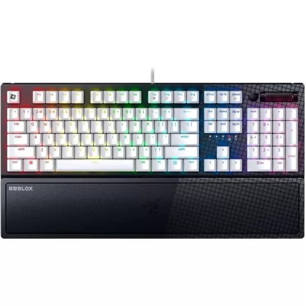 Razer BlackWidow V3 Mechanical Gaming Keyboard Green Mechanical Switches  Tactile ampamp Clicky  Chroma RGB Lighting  UVCoated ABS Keycaps  Programmable Macros  Roblox EditionRoblox Edition