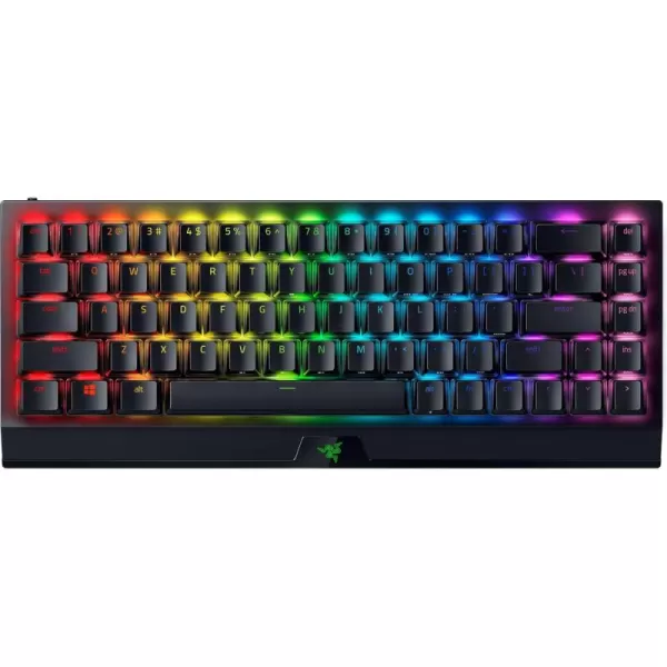 Razer BlackWidow V4 Mini HyperSpeed Wireless Hot Swappable 65 Gaming Keyboard HyperSpeed Wireless ampamp Bluetooth 50  Orange Switches Tactile ampamp Quiet  Phantom Pudding Keycap  200 Hr Battery