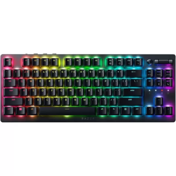 Razer DeathStalker V2 Pro TKL Wireless Gaming Keyboard LowProfile Optical Switches  Clicky Purple  HyperSpeed Wireless ampamp Bluetooth 5050 Hr Battery  UltraDurable Coated Keycaps  Chroma RGB
