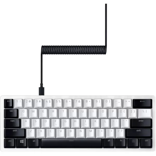 Razer Doubleshot PBT Keycap Upgrade Set for Mechanical ampamp Optical Keyboards Compatible with Standard 104105 US and UK layouts  Mercury WhiteClassic Black
