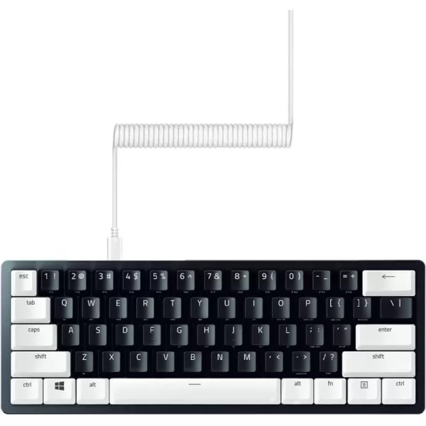 Razer Doubleshot PBT Keycap Upgrade Set for Mechanical ampamp Optical Keyboards Compatible with Standard 104105 US and UK layouts  Mercury WhiteMercury White