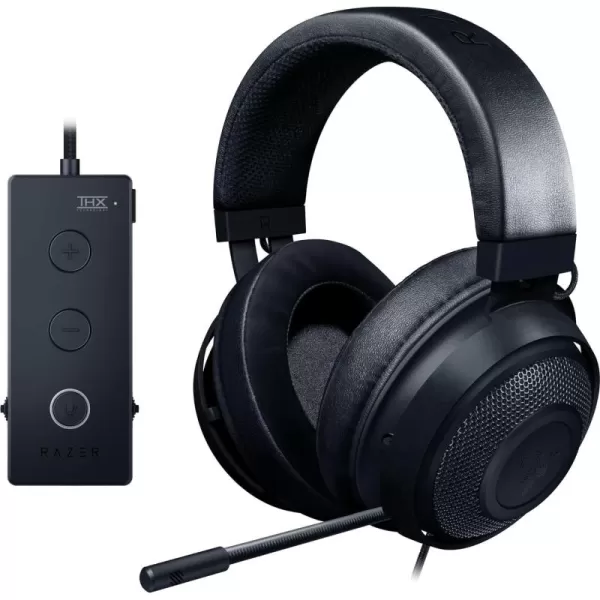 Razer Kraken Tournament Edition THX 71 Surround Sound Gaming Headset Retractable Noise Cancelling Mic  USB DAC  For PC PS4 PS5 Nintendo Switch Xbox One Xbox Series X ampamp S Mobile  BlackClassic Black