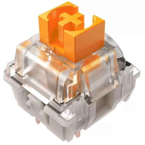 Razer Mechanical Switches Replacement Pack for Gaming Keyboard Gen3 Green Clicky Switches  19mm Actuation Point at 50g  Transparent Housing  3 Pin  BoxStyle Cross Stem  36 pcsOrange Switches  Silent Tactile