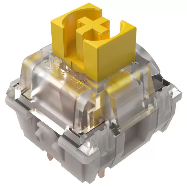 Razer Mechanical Switches Replacement Pack for Gaming Keyboard Gen3 Green Clicky Switches  19mm Actuation Point at 50g  Transparent Housing  3 Pin  BoxStyle Cross Stem  36 pcsYellow Switches  Silent Linear