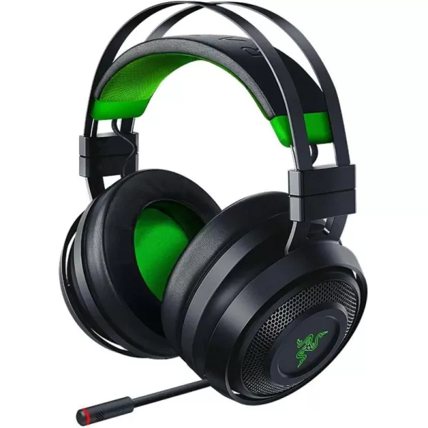 Razer Nari Ultimate Wireless 71 Surround Sound Gaming Headset HyperSense Haptic Feedback  AutoAdjust Headband  Retractable Mic  for Xbox Series X ampamp S Xbox One  BlackGreenNari Ultimate for Xbox One