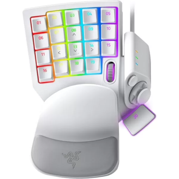 Razer Tartarus V2 Gaming Keypad Mecha Membrane Key Switches  One Handed Keyboard  32 Programmable Keys  Customizable Chroma RGB Lighting  Programmable Macros  Snap Tap  BlackMercury White