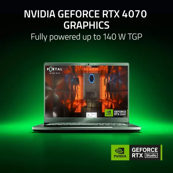 Razer Blade 14 Gaming Laptop AMD Ryzen 9 7940HS CPU  NVIDIA GeForce RTX 4070 GPU  14quot 1610 QHD 240Hz 32GB DDR5 RAM  1TB SSD  Windows 11  Vapor Chamber Cooling  Chroma RGB  MercuryRyzen 9 8945HS