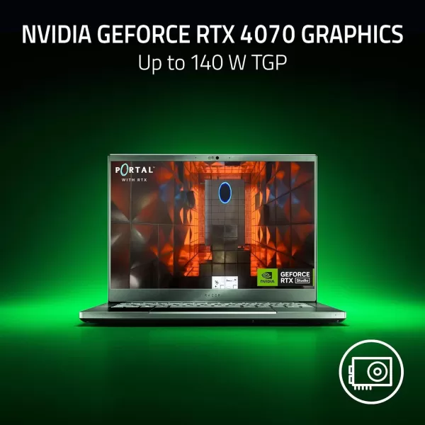 Razer Blade 14 Gaming Laptop AMD Ryzen 9 7940HS CPU  NVIDIA GeForce RTX 4070 GPU  14quot 1610 QHD 240Hz 32GB DDR5 RAM  1TB SSD  Windows 11  Vapor Chamber Cooling  Chroma RGB  MercuryRyzen 9 7940HS