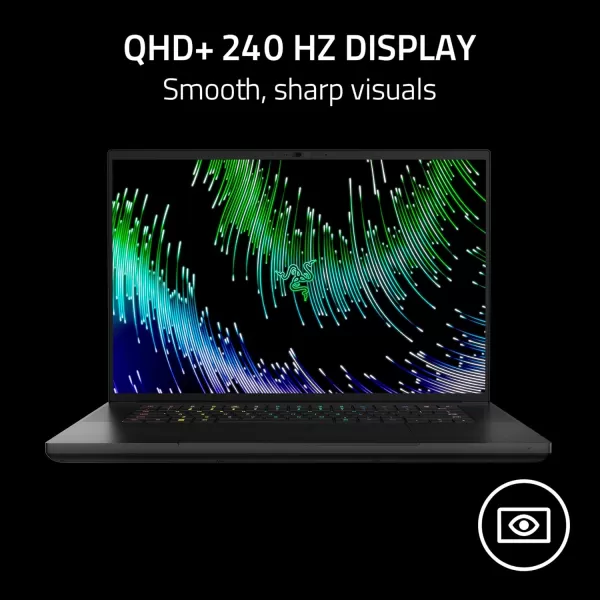 Razer Blade 16 GamingLaptop NVIDIA GeForce RTX 4070 13th Gen Intel 24Core i9 HX CPU  16quot QHD 240Hz 16GBRAM  1TB SSD CNC Aluminum Compact GaNCharger  Windows 11 Chroma RGBClassic Black