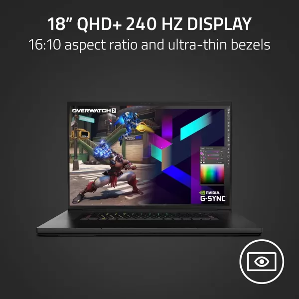 Razer Blade 18 GamingLaptop NVIDIA GeForce RTX 409013th Gen Intel 24Core i9 HX CPU  QHD 240Hz  32GBRAM  2TB SSD  CNC Aluminum  Compact GaNCharger  Windows 11  Chroma RGB  Mercury13th Gen i9 HX