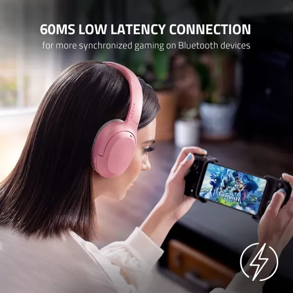 Razer Opus X Wireless Low Latency Headset Active Noise Cancellation ANC  Bluetooth 5060ms Low Latency  CustomedTuned 40mm Drivers  Builtin Microphones  MercuryRazer Green