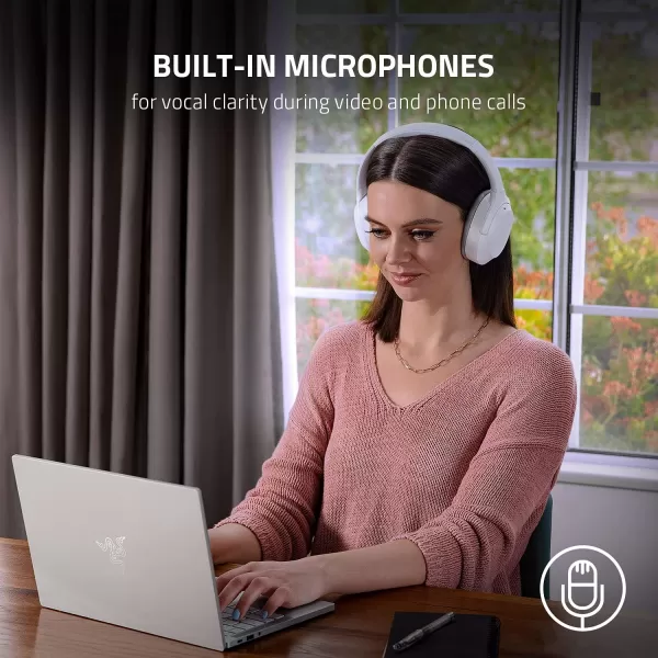 Razer Opus X Wireless Low Latency Headset Active Noise Cancellation ANC  Bluetooth 5060ms Low Latency  CustomedTuned 40mm Drivers  Builtin Microphones  MercuryRazer Green