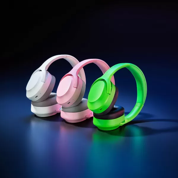 Razer Opus X Wireless Low Latency Headset Active Noise Cancellation ANC  Bluetooth 5060ms Low Latency  CustomedTuned 40mm Drivers  Builtin Microphones  MercuryRazer Green