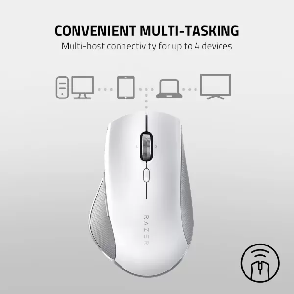 Razer Pro Click Humanscale Wireless Mouse Ergonomic Form Factor  5G Advanced Optical Sensor  MultiHost Connectivity  8 Programmable Buttons  Extended Battery Life of up to 400 Hours