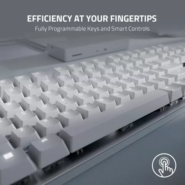 Razer Pro Type Ultra Wireless Mechanical Keyboard Silent Linear Switches  Ergonomic Design  HyperSpeed Technology  Connect up to 4 Devices  Fully Programmable Keys ampamp Smart ControlsKeyboard