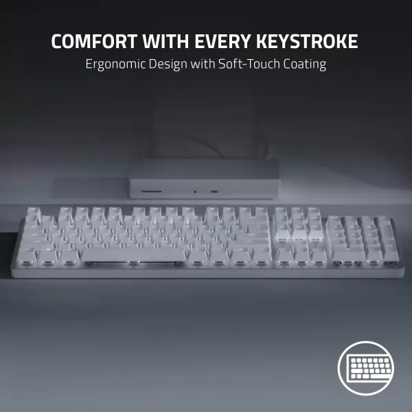Razer Pro Type Ultra Wireless Mechanical Keyboard Silent Linear Switches  Ergonomic Design  HyperSpeed Technology  Connect up to 4 Devices  Fully Programmable Keys ampamp Smart ControlsKeyboard