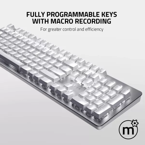 Razer Pro Type Wireless Mechanical Productivity Keyboard Orange Mechanical Switches  Fully Programmable Keys  Bluetooth and Wireless Connectivity  Durable for Up to 80 Million KeystrokesKeyboard