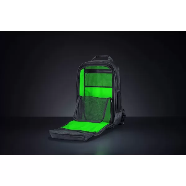 Razer Concourse Pro 18quot Backpack Tear Resistant Bottom  Front Utility Flap for Greater Accessibility  ScratchProof Interior  Padded Mesh Weave Straps  Fits Up to 18 inch Laptops  BlackConcourse