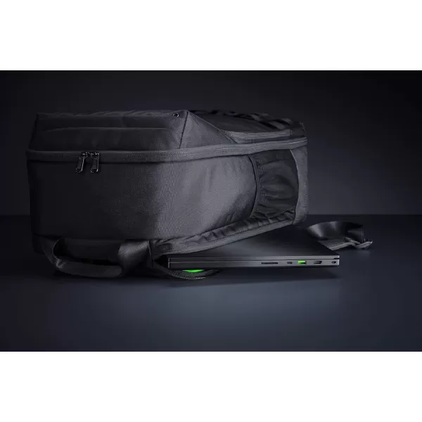 Razer Concourse Pro 18quot Backpack Tear Resistant Bottom  Front Utility Flap for Greater Accessibility  ScratchProof Interior  Padded Mesh Weave Straps  Fits Up to 18 inch Laptops  BlackConcourse