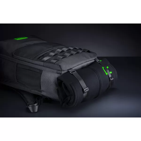 Razer Concourse Pro 18quot Backpack Tear Resistant Bottom  Front Utility Flap for Greater Accessibility  ScratchProof Interior  Padded Mesh Weave Straps  Fits Up to 18 inch Laptops  BlackConcourse