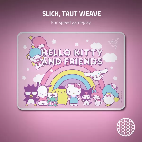Razer DeathAdder Essential  Goliathus Medium Bundle 6400 DPI Optical Sensor  5 Programmable Buttons  Mechanical Switches  Smooth Gaming Mat  AntiSlip Rubber Base  Hello Kitty ampamp Friends Edition