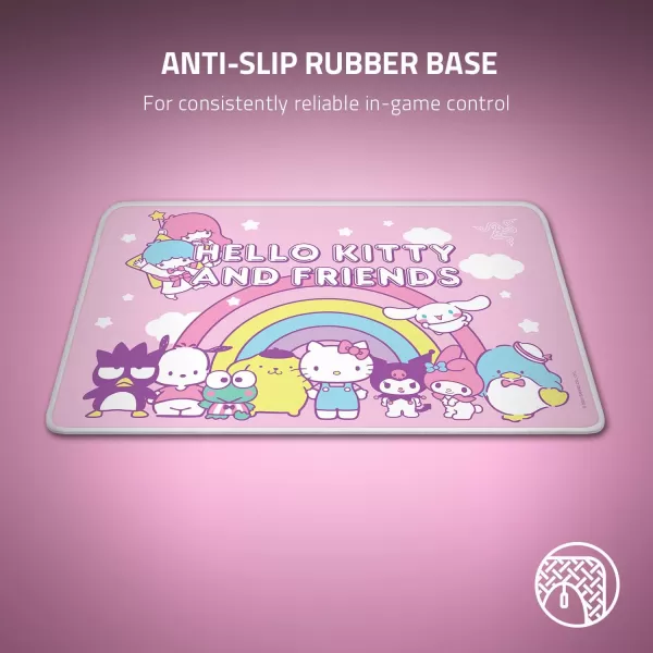 Razer DeathAdder Essential  Goliathus Medium Bundle 6400 DPI Optical Sensor  5 Programmable Buttons  Mechanical Switches  Smooth Gaming Mat  AntiSlip Rubber Base  Hello Kitty ampamp Friends Edition