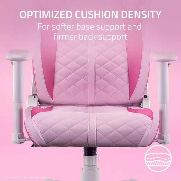 Razer Enki X Essential Gaming Chair AllDay Comfort  Builtin Lumbar Arch  Optimized Cushion Density  DualTextured Synthetic Leather  Adjustable 152degree Recline  Hello Kitty ampamp Friends