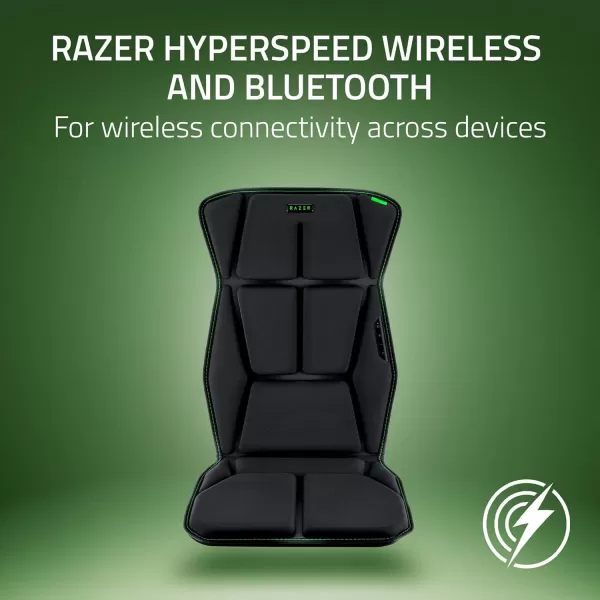 Razer Freyja HD Haptic Gaming Chair Cushion MultiDirectional Haptics  Haptic EQ Customization via Synapse  HyperSpeed Wireless ampamp Bluetooth  Adjustable Strap for Universal Fit