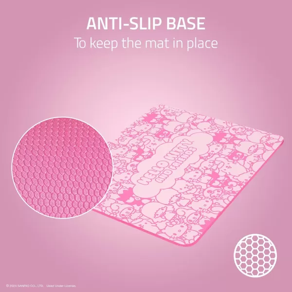 Razer Gigantus V2 Cloth Gaming Mouse Pad Medium Textured MicroWeave Cloth Surface  Thick HighDensity Rubber Foam  Non Slip Base  Hello Kitty ampamp Friends Edition