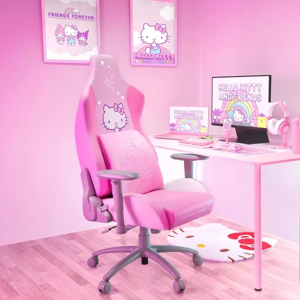 Razer Lumbar Cushion Hello Kitty ampamp Friends Edition Lumbar Support for Gaming Chairs  FullySculpted Lumbar Curve  Memory Foam Padding  Wrapped in Plush Velvet