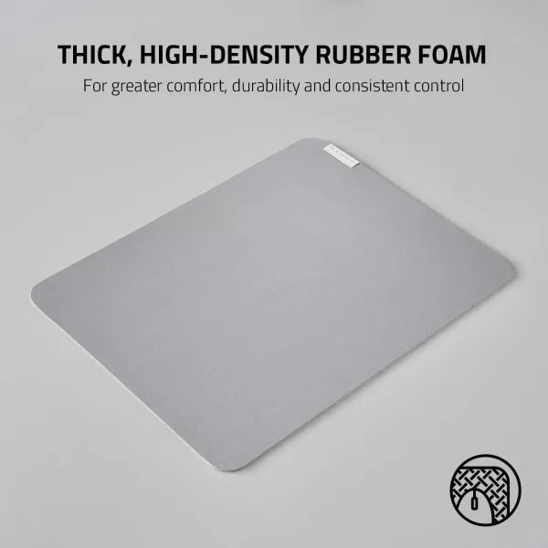 Razer Pro Glide Soft Mouse Mat Thick HighDensity Rubber Foam  Textured MicroWeave Cloth Surface  AntiSlip Base  Medium SizeMedium