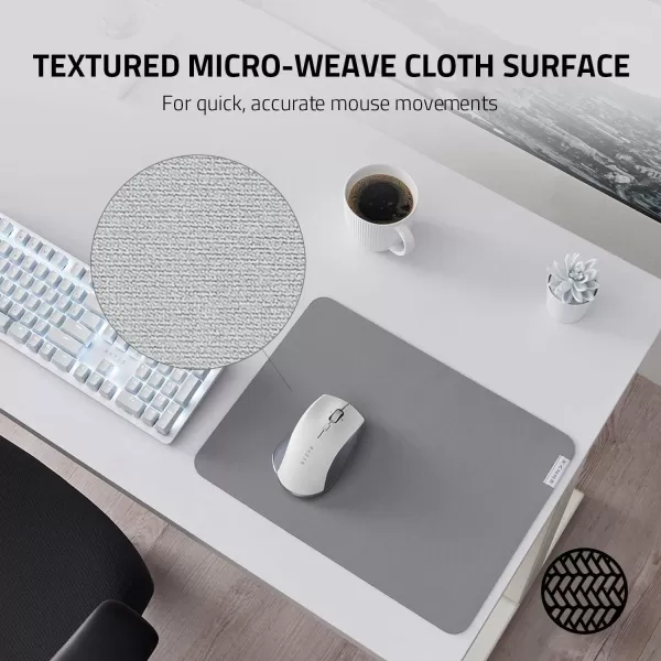 Razer Pro Glide Soft Mouse Mat Thick HighDensity Rubber Foam  Textured MicroWeave Cloth Surface  AntiSlip Base  Medium SizeMedium