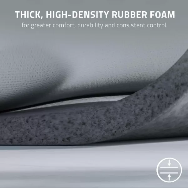 Razer Pro Glide Soft Mouse Mat Thick HighDensity Rubber Foam  Textured MicroWeave Cloth Surface  AntiSlip Base  Medium SizeXXLarge