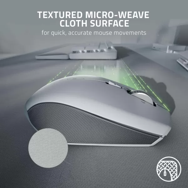 Razer Pro Glide Soft Mouse Mat Thick HighDensity Rubber Foam  Textured MicroWeave Cloth Surface  AntiSlip Base  Medium SizeXXLarge