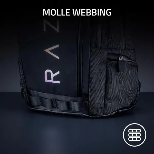 Razer Rogue v3 18quot Gaming Laptop Backpack Travel Carry On Computer Bag  Tear and Water Resistant  Mesh Side Pocket  Fits 18 inch Notebook  BlackBlack