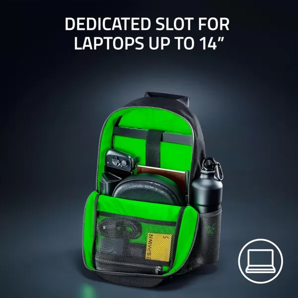 Razer Rogue v3 18quot Gaming Laptop Backpack Travel Carry On Computer Bag  Tear and Water Resistant  Mesh Side Pocket  Fits 18 inch Notebook  BlackBlack