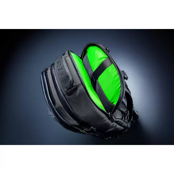 Razer Rogue v3 18quot Gaming Laptop Backpack Travel Carry On Computer Bag  Tear and Water Resistant  Mesh Side Pocket  Fits 18 inch Notebook  BlackBlack