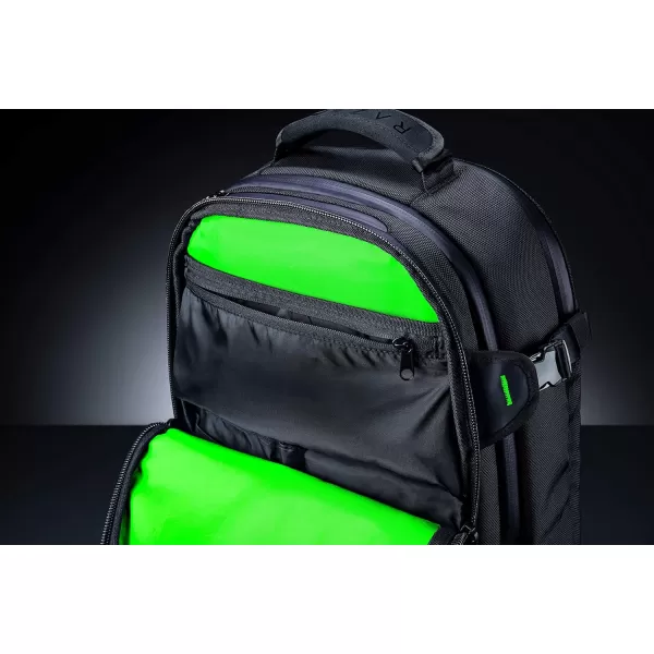 Razer Rogue v3 18quot Gaming Laptop Backpack Travel Carry On Computer Bag  Tear and Water Resistant  Mesh Side Pocket  Fits 18 inch Notebook  BlackBlack